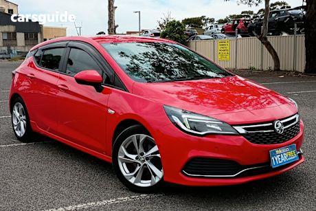 Red 2017 Holden Astra Hatchback Rs