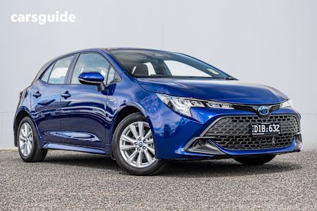 Blue 2025 Toyota Corolla Hatchback Ascent Sport Hybrid