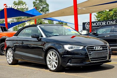 Black 2014 Audi A3 Cabriolet 1.4 Tfsi Attraction Cod