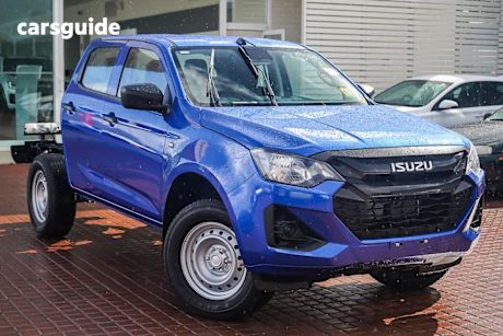 Blue 2025 Isuzu D-MAX Crew Cab Chassis Sx (4X4)