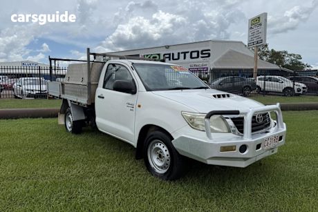 White 2012 Toyota Hilux Cab Chassis Workmate