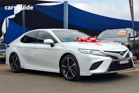 White 2020 Toyota Camry Sedan Sx