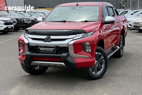 Red 2019 Mitsubishi Triton Double Cab Pick Up Gls (4X4) Premium