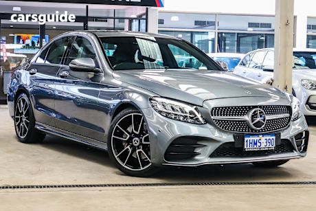 Grey 2018 Mercedes-Benz C200 Sedan Eq (Hybrid)
