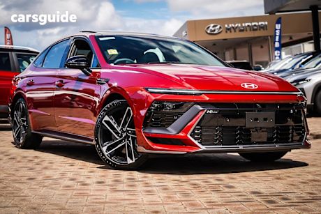 Red 2025 Hyundai Sonata Sedan N Line