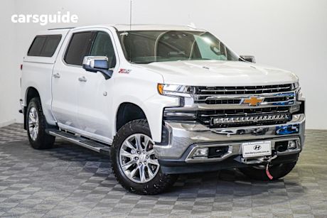 White 2021 Chevrolet Silverado Crew Cab Utility 1500 Ltz Premium Tech Pack