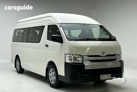 White 2014 Toyota HiAce Bus Commuter