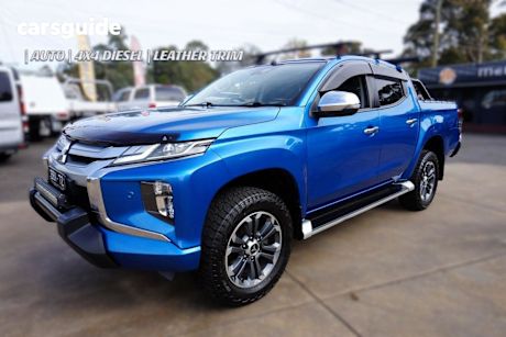 Blue 2020 Mitsubishi Triton Double Cab Pick Up Gls (4X4) Premium