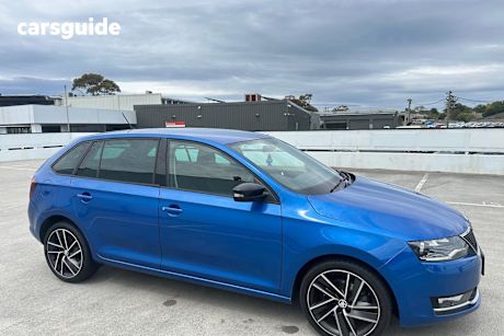 Blue 2019 Skoda Rapid Spaceback Wagon 92 Tsi