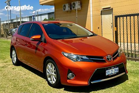 Orange 2014 Toyota Corolla Hatchback Ascent Sport