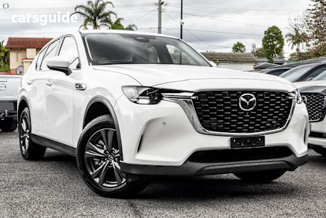 White 2025 Mazda CX-60 Wagon G40E Pure Hybrid