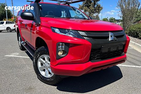 Red 2019 Mitsubishi Triton Double Cab Pick Up Glx Plus (4X4)