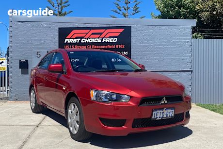 Red 2013 Mitsubishi Lancer Sedan Es