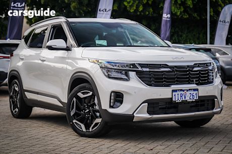 White 2025 Kia Seltos Wagon Gt-Line (Awd) (Two-Tone)