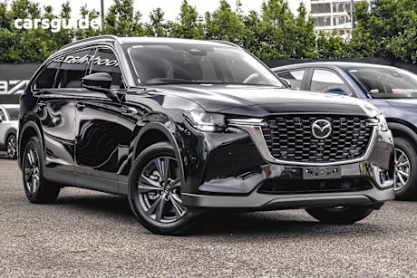 Black 2025 Mazda CX-80 Wagon G40E Pure