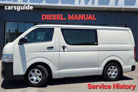White 2016 Toyota HiAce Van Lwb