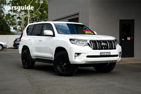 White 2018 Toyota Landcruiser Prado Wagon Gxl (4X4)