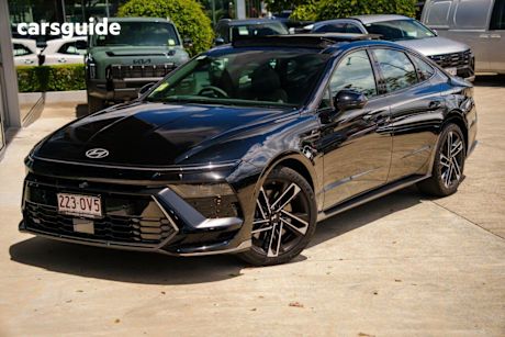 Black 2025 Hyundai Sonata Sedan N Line
