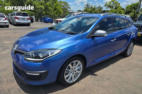 Blue 2015 Renault Megane Wagon Gt-Line