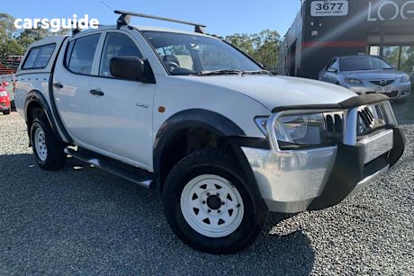 White 2007 Mitsubishi Triton Double Cab Utility Glx (4X4)