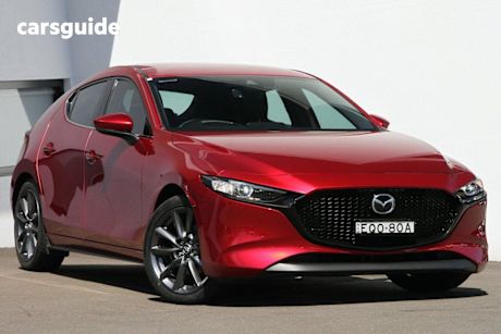 Red 2021 Mazda 3 Hatchback G25 Gt