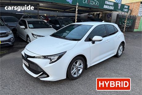 White 2020 Toyota Corolla Hatchback Ascent Sport Hybrid