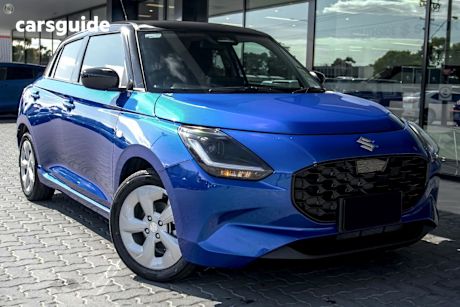 Blue 2025 Suzuki Swift Hatchback Hybrid Plus