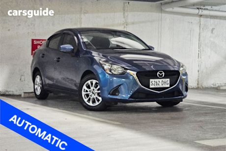 Blue 2017 Mazda 2 Sedan Maxx