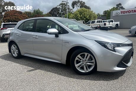 Silver 2021 Toyota Corolla Hatchback Ascent Sport Hybrid