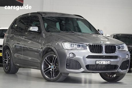 Grey 2016 BMW X3 Wagon Xdrive 20D