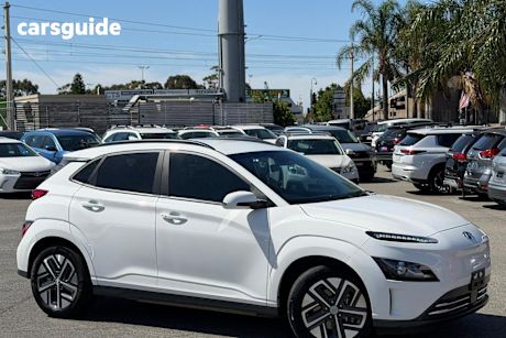 White 2023 Hyundai Kona Wagon Elite Electric Std Range