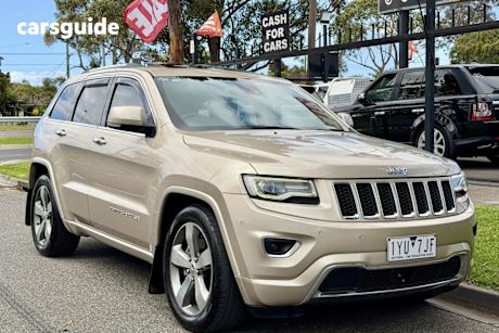 Gold 2014 Jeep Grand Cherokee Wagon Overland (4X4)