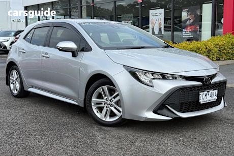 Silver 2019 Toyota Corolla Hatchback Ascent Sport