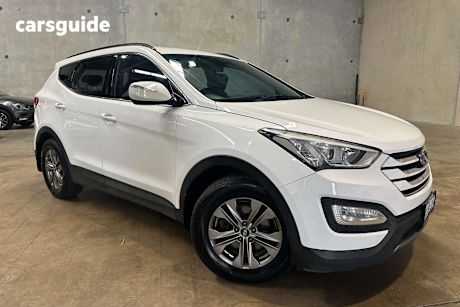 White 2014 Hyundai Santa FE Wagon Active Crdi (4X4)