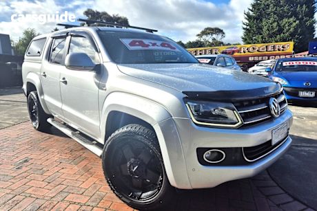 Silver 2016 Volkswagen Amarok Dual Cab Utility Tdi420 Highline (4X4)