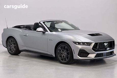 Silver 2024 Ford Mustang Convertible Gt 5.0 V8