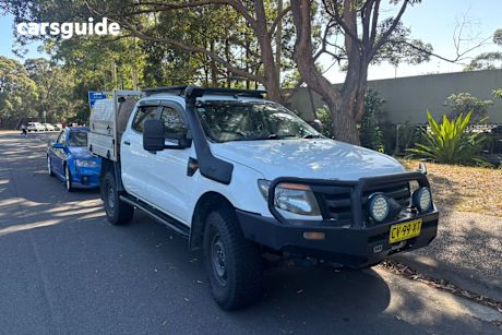 White 2015 Ford Ranger Dual Cab Chassis Xl 3.2 (4X4)