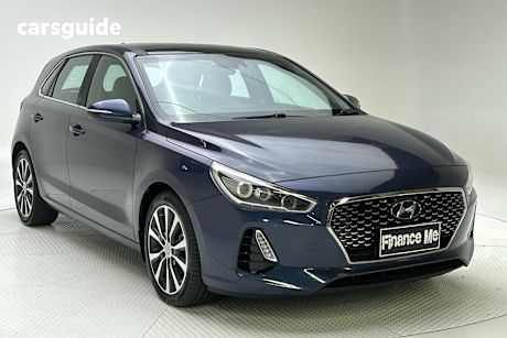 Blue 2017 Hyundai I30 Hatchback Premium