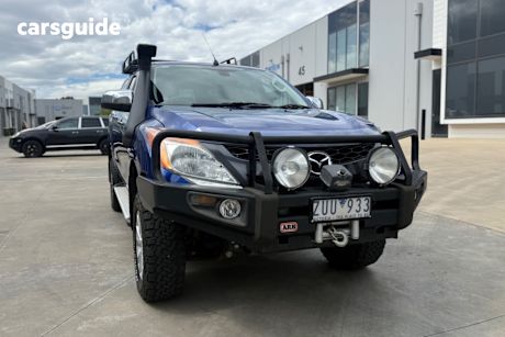 Blue 2013 Mazda BT-50 Dual Cab Utility Gt (4X4)