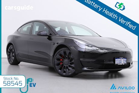 Black 2023 Tesla Model 3 Sedan Performance