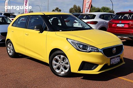Yellow 2019 MG MG3 Hatchback Core