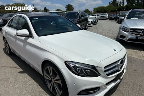 White 2014 Mercedes-Benz C200 Sedan