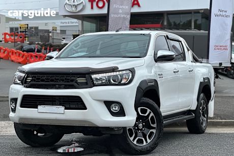 White 2018 Toyota Hilux Dual Cab Utility Sr5 (4X4)