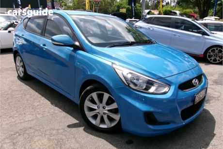 Blue 2017 Hyundai Accent Hatchback Sport