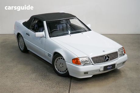 White 1990 Mercedes-Benz 500 Convertible Sl