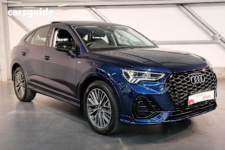 Blue 2021 Audi Q3 Sportback 35 Tfsi S Line