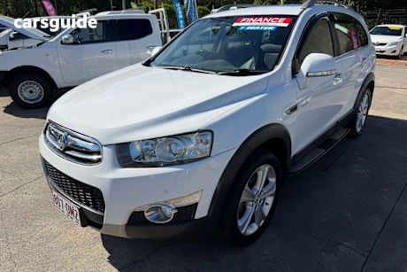 White 2012 Holden Captiva Wagon 7 Lx (4X4)