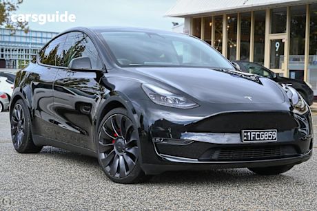 Black 2023 Tesla Model Y Wagon Performance