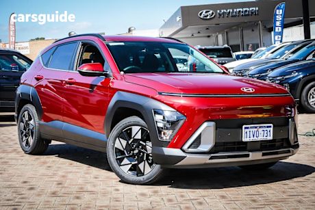 Red 2025 Hyundai Kona Wagon Hybrid Elite