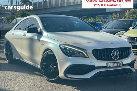 White 2016 Mercedes-Benz CLA45 Coupe Amg